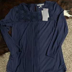 Navy Blue Long Sleeve Tunic